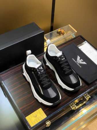 商品名称：Armani 阿玛尼 正规码数: 38-44 休闲鞋 商品材料：精选 牛皮鞋面，柔软羊皮垫脚；原厂特供大底。 - 点击图像关闭