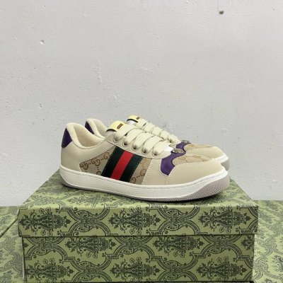 橙子出厂价p 跑量主推款 Gucci 古驰小脏鞋系列 经典原型复古百搭做旧老爹板鞋 复古学院风 怀旧版 原装意大利进口 全套包装 广东代工出品 原档原标原盒 随