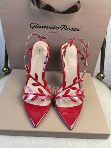 厂批 吉安维托 罗西 Gianvito Rossi 最新蔓藤月桂叶跟鞋 10.5 8.5 5.5Cm 露趾凉鞋搭配细高跟，性感而精致。 吉安维托 罗西 Gian