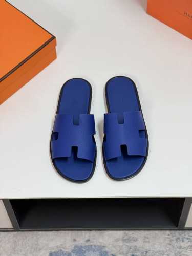 hermèS 真皮底 Size：38-44 45.46.47定制 爱马仕最高品质经典H拖鞋～高端男士凉鞋沙滩鞋拖鞋～专柜同步～原单代购货！原版进口鞋面牛皮内里牛