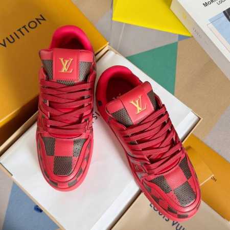 顶级版本：男款 LV TARINE路易威登x Tyler 联名款 驴牌 L家 压花 情侣款 休闲 运动鞋 滑板鞋 原版购入开发 本款 LV Trainer 运动 - 点击图像关闭
