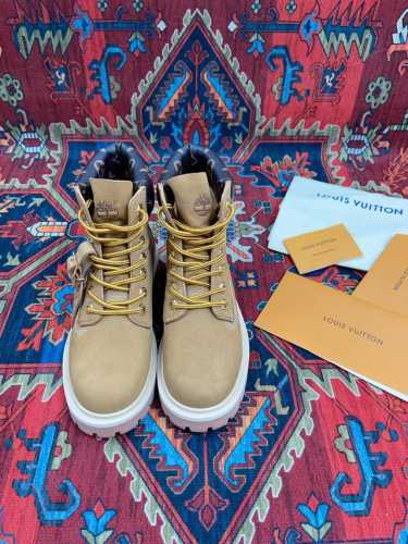 代购级别顶级品质 Louis Vuitton x Timberland联名 Via Instagram Lv 24ss 早秋 添柏岚 大黄靴 今年 1月 LV