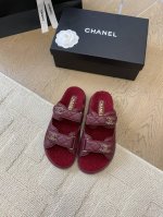 发泡大底版本 Chanel 24新款羊毛魔术贴凉鞋系列 秋冬羊毛系列版本 高版本 内里全羊毛 Size:35-39 其他码数定做