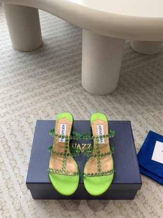 Aquazzura 24Ss 惊艳火爆款、菠萝 王室贵族的钟爱雍容华贵、气质高雅、到手如图柜级品质 进口真丝 璀璨别致水钻饰扣、小羊皮内里、意大利真A级真皮大底 - 点击图像关闭