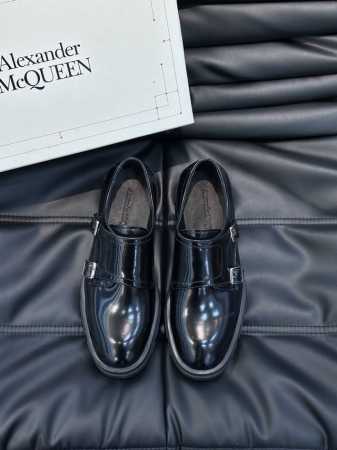 alexander Mcqueen 亚历山大 麦昆 厚底松糕男士皮鞋，原版开模定制大底，进口头层牛皮，增高与舒适度兼备 完美还原原版楦头 丝毫不笨重 非常考究开 - 点击图像关闭