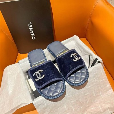 工厂直销 ，Chanel香夸儿 款款字母Logo平底拖一字拖 原板1.1开发，面料：绒面，牛皮内里，原版真皮大底，颜色:如图，码数35-39 40订做