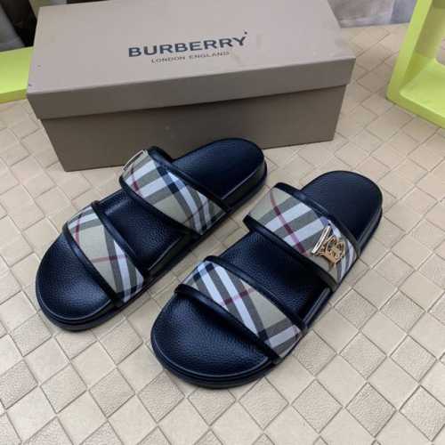 工厂p价 B家* 新款原版1:1 Size:38-46 巴宝莉经典男士拖鞋，高端精品，原版材质，精细做工，休闲宽松舒适型，夏季必入款