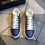 工厂p Emporio Ar阿玛尼 最新品 超级有范儿的一款休闲鞋 精选头层小牛皮水洗羊里鞋舌精致工艺图案装饰Logo 侧3D打印工艺极致奢华精湛 上脚帅气十足