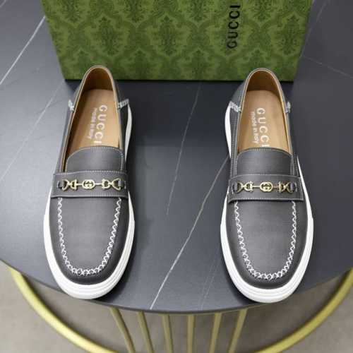 出厂价: 品牌：古奇gucci 尺码：38-44 45可定制 等级： 专柜经典款 材料： 原版软特殊皮料鞋面 舒适羊皮内里 橡胶柔软轻便大底 款式类别：商务休闲