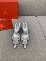 出厂价 Ren* Caovill*重工水晶宝石系列 bling bling精致逼人 堪称工艺品 面料进口高密度网纱 手工缝制珠片水钻 垫脚羊皮 意大利真皮大底