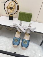 冲量价: Gucci 古奇坡跟渔夫凉鞋 厚底草编 高端品质 面料 双G面料电绣 内里 混种羊皮里 码数 35 41