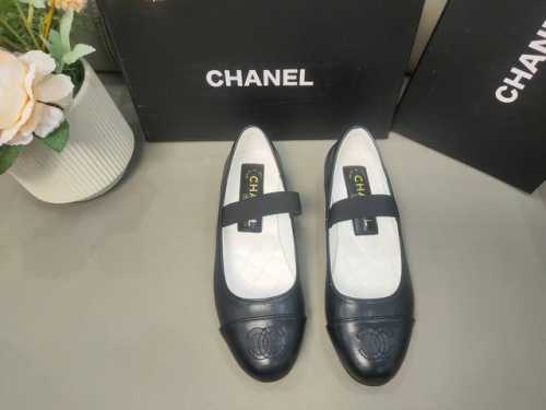 橙子出厂价 Chanel 香奈儿春夏新款 一字带玛丽珍鞋 平底单鞋 码数：35-40