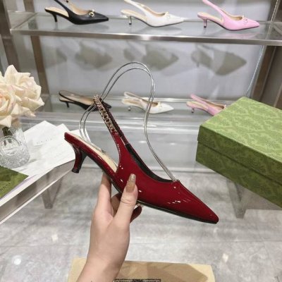 真皮底+50 . 新款！古奇 Guccⅰ 羊皮：内里和垫脚 跟高:4.5Cm 码数，35-42 40.41 42订做