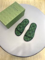Gucc* 家高端男士夏季拖鞋，鞋面原版进口帆布，私模大底，细节完美，尽显大牌风范，休闲宽松舒适型，高品质精品，夏季必入哦！ Size：38-45