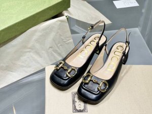 Gucci古奇 早春新款马衔扣丑萌粗跟单鞋 凉鞋 跟高：7.5Cm 5.5Cm 2.5Cm 大底：意大利真皮底 尺码：35-39 34.40.不退换