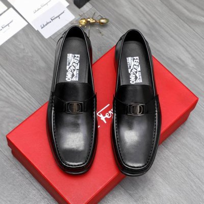商品商标：Ferragamo 菲拉格慕 正装鞋 正码码数: 38-45 商品材料：精选 头层牛皮鞋面 牛皮内里原版大底