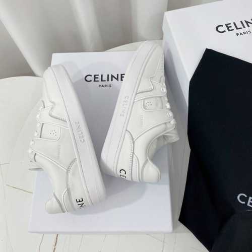 Celine赛琳~~全新升级版情侣款小白鞋系列；低帮 中帮 高帮运动鞋，魔术贴板鞋，休闲鞋 充满街头感的一双鞋子，拼色设计非常赞，这款鞋有它自己独特的设计，皮革