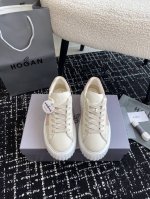 代购级女440 男460 Hogan 霍根520款 24Cnew Arrival～ 出新颜色了 春夏新款情侣板鞋饼干鞋厚底小白鞋 专柜全套包装 这款精选板鞋饼干