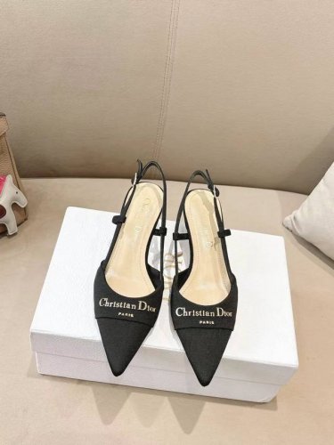 dior2025 春夏新品钢印字母Logo单鞋 凉鞋系列 单鞋 高跟鞋 顶级版本 延续D家永恒经典！这款鞋低调不失华丽 性感又不显张扬 鞋型是大家都爱的秀气款