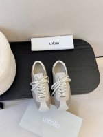 unfolio春夏 25新品Cross-Trainer系带低帮运动鞋文咏珊张小斐众多网红 明星同款 超级如软舒适面料：进口牛反绒 进口牛皮 内里羊皮布料拼接 大