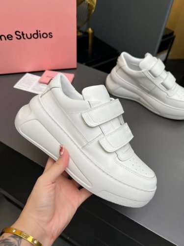 p直销 女鞋 女装 女鞋 女装 已认证4 笑脸小白鞋 Acne Studios Ss顶级专柜 新款限定 官网上新 全球首发 Acne Studios秋冬新款厚底