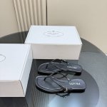 厂价 prada 普拉达25Wf春夏新品 夹脚人字拖鞋 简约即时髦 松弛的高级感 感受夏日感高级穿搭~ 面料采用原版定制皮料 内里垫脚均为混种羊皮 意大利进口牛