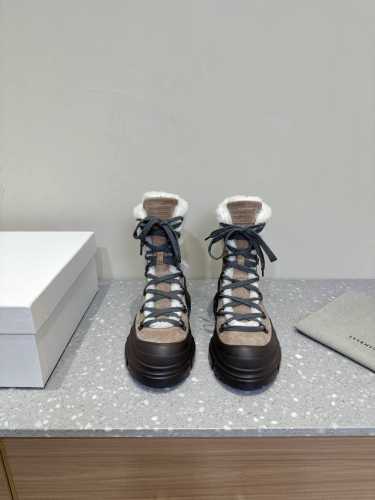 Brunello Cucineli ss24 new arrival 秋冬新款 厚底系带 马丁靴 短靴 上脚帅气舒适 秋冬一定要有一双Bc的战靴 BC家的品牌鞋