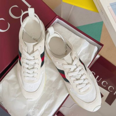 顶级版本：女款 Gucci古驰 最新 走秀款 Re-Motion系列 厚底 休闲 运动鞋 原版购入开发 做货 这款运动鞋设有可拆卸可调节踝部绑带，为2025春夏