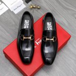 商品商标：Ferragamo 菲拉格慕 正装鞋 正码码数: 38-45 商品材料：精选 头层珠光牛皮鞋面 牛皮内里原版大底