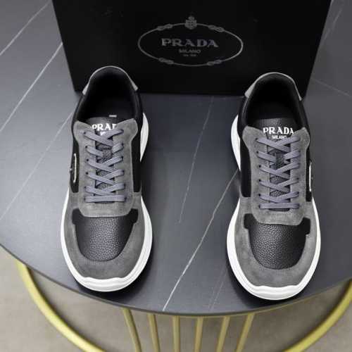 出厂价 顶级原单 品牌：Prada 普拉达 标准码：男码38 44 45可以定做 等级：官网同款 材料：原版牛皮 牛皮内里 原版组合双色耐磨柔软大底 款式类别：