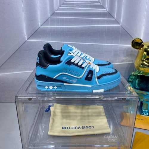 走量价 2024 路易威登走秀滑板鞋爆走款， LOUIS VUITTON Trainer无疑是奢侈品牌推出的最成功的Sneaker之一，不过探索的脚步并不会停，