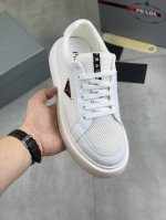 工厂P价P 实价 高版本 官网爆款上市， 潮牌 普拉达Prada 主推爆款，前卫百搭时尚男鞋私版开模，牛皮面拼接1：1..时尚干脆、原版进口牛皮内里牛皮垫脚；大