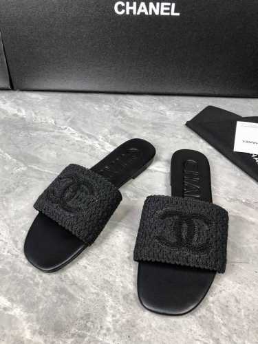 Chanel早春爆品编织凉拖鞋 材质：原版编织 内里：原版羊皮 大底：橡胶底 P260 真皮底 P310 码数: 35-39 40，41，42定制不退换