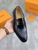 调工厂p价 男装男鞋 运动原单水染牛里 Lv路易威登商务皮鞋 釆用原版进口意大利开边珠小牛皮 全牛皮内里 专业鞋匠精心手工制 原版专供耐磨大底 标准码 38-4
