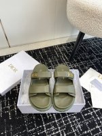 代购级dior 迪奥夏季爆款魔术贴一字带平底凉拖鞋 Go原版复刻 高端定制 超耐看超百搭款 上脚非常舒适 超好穿 比香奶奶款还香 鞋面：原版开模布料 五金：原版