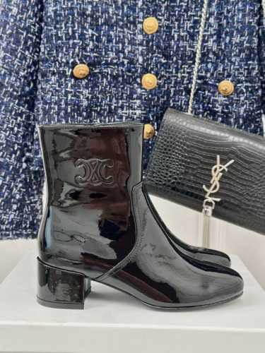 厂价 Celine 赛琳24ss秋冬新品 走秀凯旋门粗跟靴子系列 酷飒野猫大长腿好吸睛 精致高级 简直时髦神器 舒适白搭 贼显腿细~爱了！ 面料原版定制材质 内