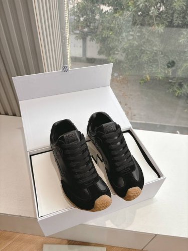 飞机盒包装 所见即所得G193代购级 飞机盒官网同步盒包装 Loewe罗意威2025巴黎时装周新balletrunner 芭蕾运动鞋 阿甘鞋经典一眼就爱上的！拼