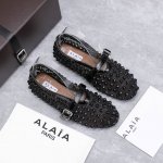 alaia 阿莱亚25Ss 走秀款平底网面鞋芭蕾舞鞋 风靡全球超火的平底鞋 进口网面打钉款 章小蕙同款 甜酷芭蕾风 人气超高的一款芭蕾舞鞋 浪漫又迷人 舒适百搭