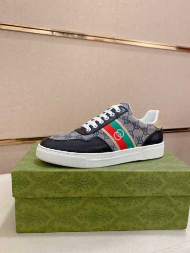 工厂p价 古奇Gucci 官网最新款休闲时尚男鞋，爆款版型简洁大气，潮男专属.独有的官网最新品牌元素元素古奇原版装饰，时尚又大方，面料原版牛皮羊皮内里，官网指定