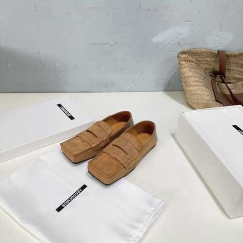 高品质出厂400！小众潮牌Jacquemus25春夏新款复古中性两穿可踩方头单鞋！ 方头设计真的好时髦！牛仔裤 小裙子搭配不在话下！可可爱爱没有脑袋 四方方的