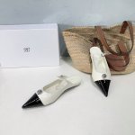 高品质出厂 ！小众潮牌ODTD 24秋冬新晋设计师品牌 独家原版开发拼色金属凉鞋玛丽珍单鞋！后空高跟凉鞋拖鞋系列！ 真的美疯我了 是谁还没有金银色的美鞋！！黑银