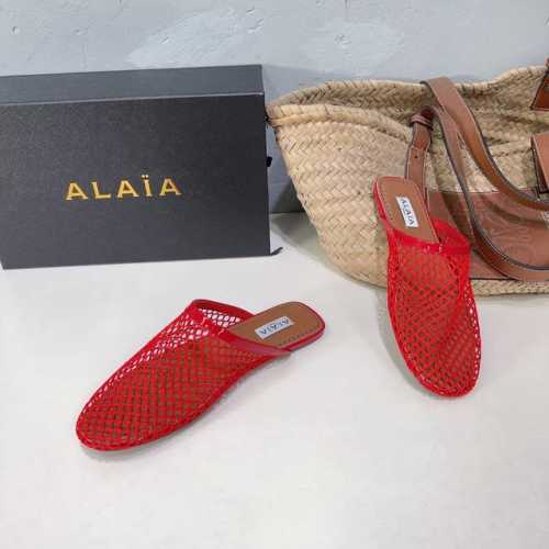 高品质出厂半拖 ！ALAIA24春夏网面平底拖鞋！最新春夏时装秀新款系列平底渔网芭蕾舞鞋！法国高端一线高定品牌！时尚界最后的手艺人 只忠于展现女性身体曲线的裁剪