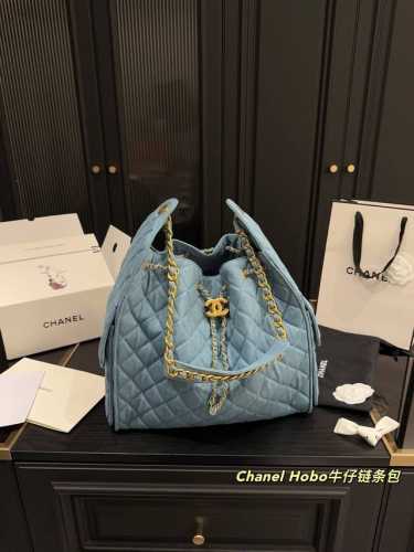 尺寸33.42 香奈儿Chanel Hobo牛仔链条包