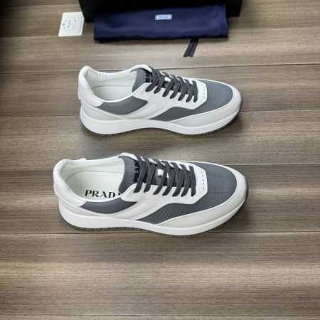 PRADA 普拉达 -高端品质 原单-鞋面：纳帕小牛皮、鞋身品牌帆布、鞋舌注塑品牌LOGO-内里：水染牛皮-大底：超轻TPU发泡; 双色成型大底-超高品控 做工 - 点击图像关闭