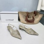 高品质出厂 小众潮牌Cotemp2670春夏新款复古猫跟手工编织罗马凉鞋 美鞋王再次出击 Cotemp这款凉鞋真的是大魔王 优雅鞋型 鞋跟高度休闲舒适兼备具时髦