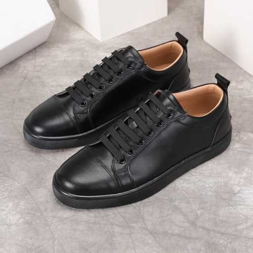一键代发可以退换 新款Christian Louboutin Cl红底鞋 休闲款运动鞋，鞋面采用头层牛皮+牛皮内里 垫脚牛皮 Tpu大底 ，脚感舒适而且超级防滑