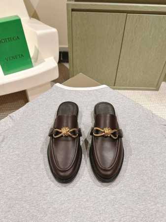 BOTTEGA VENET* 皮质编扣，女士Astaire穆勒拖！原版一比一做法 一致五金 当今流行的又一趋势 天花板啦，精致平底 包裹面料 同色跟皮 用心设计 - 点击图像关闭
