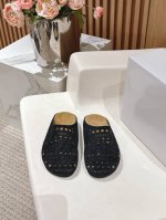 顶级版本 Therow 新款包头镂空拖鞋 半拖 勃肯拖进口牛猄面料 内里垫脚牛猄 原版开模橡胶大底码数：35-40 40定做
