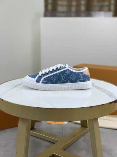 工厂P价P 顶级版本 Louis Vui Tton Ss25 New Arrival～情侣款 L家经典厚底运动鞋2025秋冬新版面 本款Time Out 运动鞋