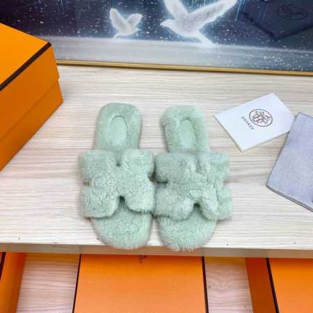 出厂 可做无标： 注：无标需定做 sss官网、小红书同步最新配色爱马仕爆款火热上线，做工升级版，高品质！ 时尚潮流最新款泰迪羊毛H拖秋冬款平底毛拖，上脚超百搭暖 - 点击图像关闭